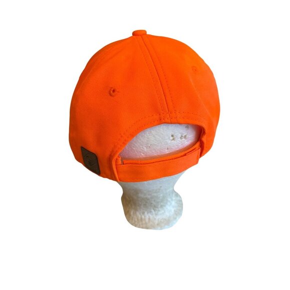 Wagon Wheel Ranch Hunting Lodge Orange Adjustable Hat Embroidered One Size - Picture 4 of 6